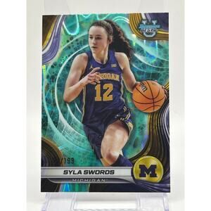 2024 Bowman’s Best University Syla Swords Aqua Lava Refractor 172/199 SP